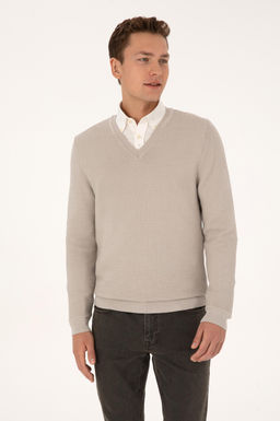 Erkek Regular Fit V Yaka Ta_ Kazak - U.s. polo assn фото 3
