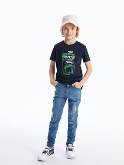 Super Skinny Fit Y?rt?k Detayl? Erkek ?ocuk Jean Pantolon - Waikiki фото 2