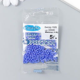 Цена за 3 шт. Бисер Чехия "Preciosa"  10/0 5 гр (33040)
