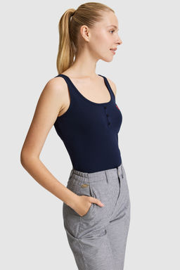 Kad_n Lacivert Kare Yaka Basic Ti__rt - U.s. polo assn фото 3