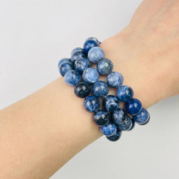 Бусины для украшений из Содалита (32 бусины) 38 см