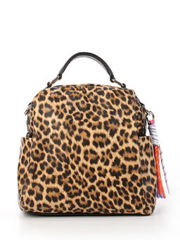LACCOMA рюкзак Лилу-леопард рыжий эко кожа хлопок