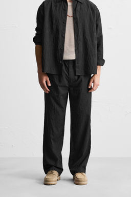 STRIPED MODAL BLEND TROUSERS - Zara фото 2