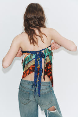 TOP PAREO REVERSIBLE ESTAMPADO / Multicolor