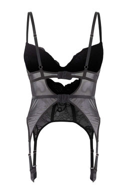 Siyah Dantel Jartiyerli Kapl? Orme Body THMAW26BD00001 - Trendyolmilla фото 3