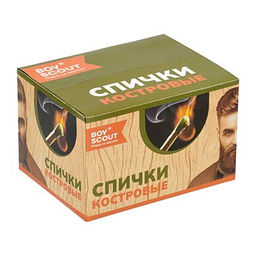 Цена указана за 2 шт. BOYSCOUT Спички Костровые 90 мм, 30 шт (отгрузка кратно 20 шт.) /80/20  фото 4
