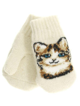 Варежки детские круговые "Кот" 0302-2
