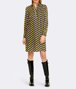 Платье, черно-лилово-лимонное - Ashley brooke фото 3