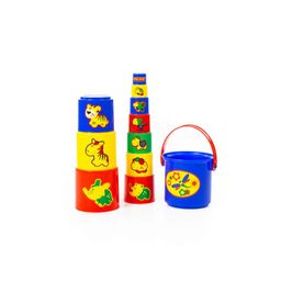 Занимательная пирамидка №3 (11 элементов) (в сеточке) - Полесье фото 2