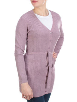 A519 Кардиган женский (65% хлопок, 15% кашемир, 20% эластан)