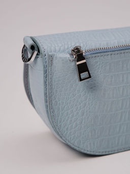 Сумка кожаная Azaro 31032 голубая вода