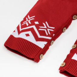 Комбинезон вязаный Крошка Я Оленята, рост 74 см  фото 4