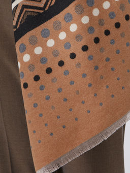 в составе ШЕРСТЬ и КАШЕМИР Большой, мягкий, теплый однотонный двусторонний палантин. - Tantino фото 4