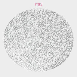 Набор салфеток сервировочных на стол Доляна «Манифик», d=38 см, 4 шт, цвет серебряный