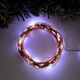 Гирлянда Нить 10 м роса, IP20, медная нить, 100 LED, свечение белое, 12 В