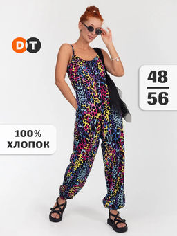 Комбинезон женский кулирка ЯЛТА ЛЕО РОЗОВЫЙ