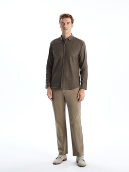 Regular Fit Uzun Kollu Gabardin Erkek G?mlek