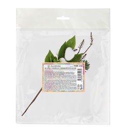 Blumentag VDF-132 Веточка хвойная с шишкой и ягодами 3 х 1 шт. 34 см 01  фото 5