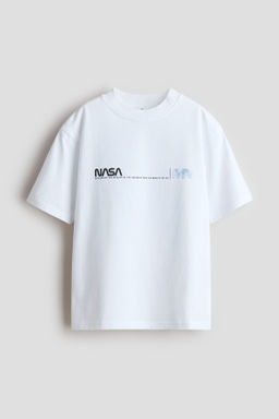 Camiseta estampada de corte holgado - H&m фото 5