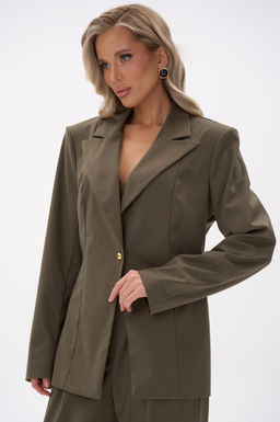 Костюм  тройка Мэдди (хаки)