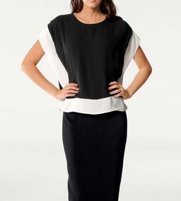 Блузка, черная