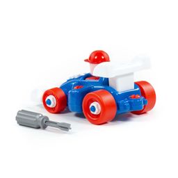 Конструктор-транспорт Автомобиль-гоночный (22 элемента) (в пакете) - Полесье фото 4