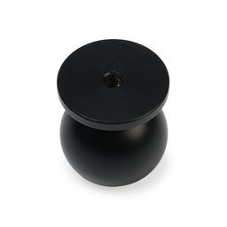 Ручка-кнопка мебельная CAPPIO RK146, d=25 мм, черный