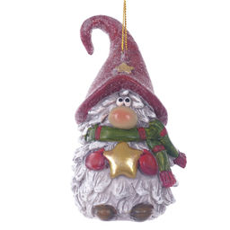 Фигурка декоративная подвесная "Гном", L5,5 W5 H10 см, 2в.