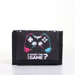 Цена за 2 шт. Кошелёк детский Выбражулька GAME, на липучке, чёрный