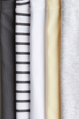Pack de 5 camisetas en punto de algod?n - H&m фото 3