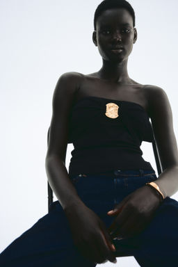 Top de tubo interlock - H&m фото 5