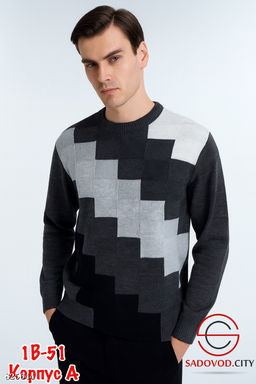 Мужской свитер с принтом