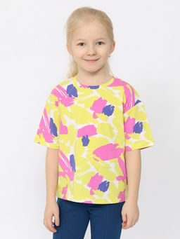 CRB wear/CSKG 63762-99-395 Футболка для девочки,мультиколор/Ex.Cherubino