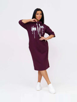 Платье женское, цвет бордо