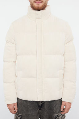 TRENDYOL MAN Camel Regular Fit Dik Yaka Fitilli Kadife Sisme K?sl?k Mont TMNAW22MO0182 - Trendyolmilla фото 25