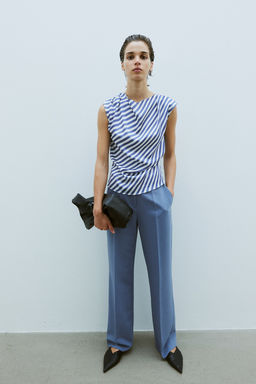 Top drapeado de saten - H&m фото 2