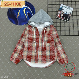 Рубашка детская с капюшоном