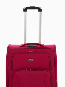 Чемодан на колёсах средний 72 л (M), на молнии, с увеличением, кодовый замок, 4 колеса, красный