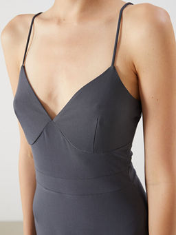 Kalp Yaka Ask?l? A Kesim Elbise