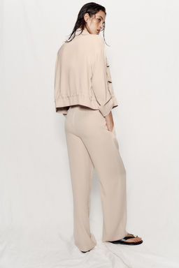 CHAQUETA SAFARI MANGA REMANGADA / Beige - Zara фото 5