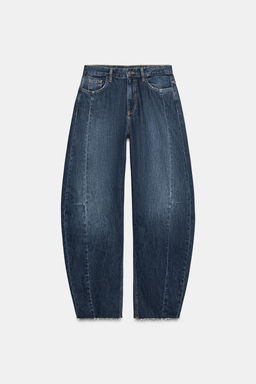ZW COLLECTION BARREL MID-WAIST JEANS - Zara фото 6