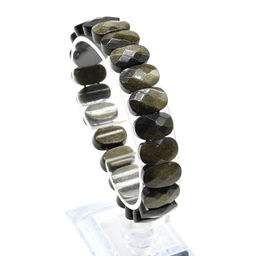 Браслет граненый 14*7мм из нефрита байкальского - Радуга камня фото 8