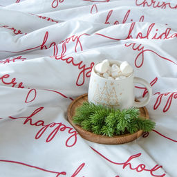 Постельное бельё Этель 1.5 сп Christmas letter 143х215 см, 150х214 см, 70х70 см - 2 шт, бязь  фото 8