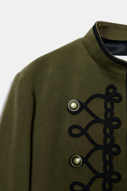 BLAZER HOMBRERAS ALAMARES / Khaki - Zara фото 5