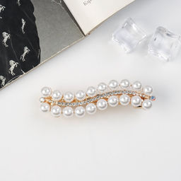 Цена за 2 шт. Заколка - автомат для волос «Олимпия», волна, 8.5 см