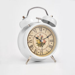 Будильник «Прованс», дискретный ход, d=9 см, с подсветкой, 17×11 см, от батарейки АА