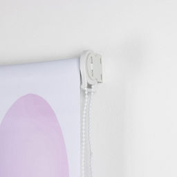 Штора рулонная 3D принт Бегемотик, блэкаут, 90200 см, цвет белый - Simaland фото 3