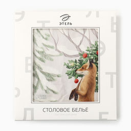 Скатерть новогодняя «Этель. Новогоднее чудо», d=220 см +/-3 см с ВГМО, 100% хлопок, саржа 190 г/м²