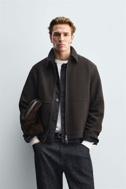 TEXTURED ZIP-UP JACKET - Zara фото 2