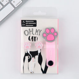 Набор держатель для проводов + наушники Oh, my cat, мод. VBT 1.4,12,5 х 8,5 см - Like me фото 6